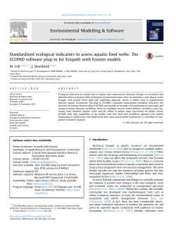 Standardized ecological indicators to assess aquatic food webs: The