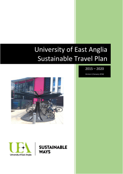 University of East Anglia Sustainable Travel Plan