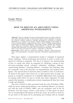 How to Refute an Argument in Artificial Intelligence