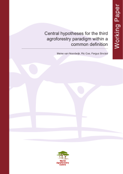 PDF - World Agroforestry Centre