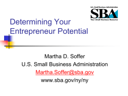 Determining Entrepreneurial Potential