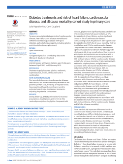 Diabetes treatments and risk of heart failure