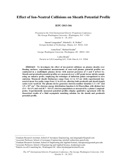 Effect of Ion-Neutral Collisions on Sheath Potential Profile