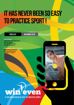 It has never been so easy to practice sport