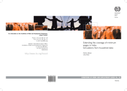 Extending the coverage of minimum wages in India