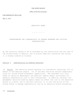 cybersecurity executive order