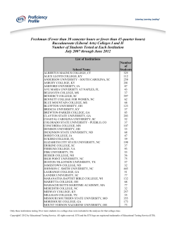 Freshman (Fewer than 30 semester hours or fewer than 45 quarter