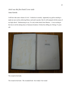 Ariel was the first book I ever stole