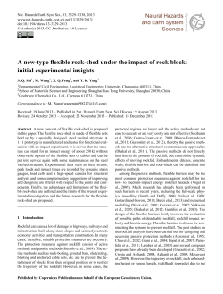 A new-type flexible rock-shed under the impact of rock block