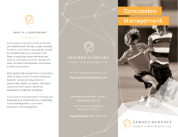 Concussion Management