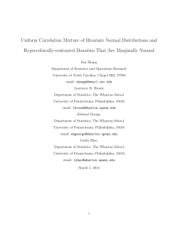 Uniform Correlation Mixture of Bivariate Normal