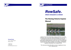 RowSafe - Capsize Manual