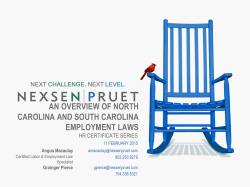 an overview of north carolina and south