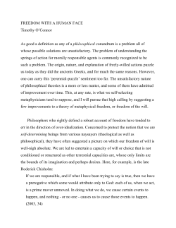 Freedom With a Human Face - Indiana University Bloomington