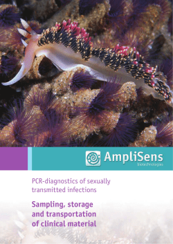 Sampling, storage and transportation of clinical material