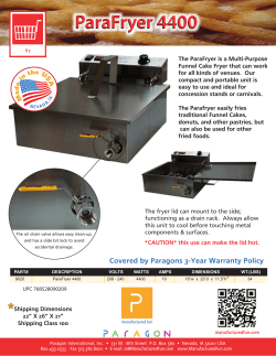 ParaFryer 4400 ParaFryer 4400