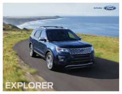 2017 Ford Explorer Brochure