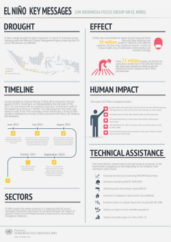 El Nino Key Messages