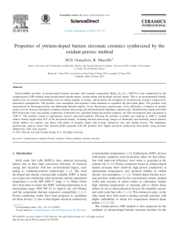 Properties of yttrium-doped barium zirconate ceramics synthesized