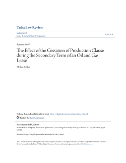 The Effect of the Cessation of Production Clause during the
