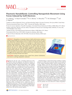 Plasmonic Nanobilliards: Controlling Nanoparticle Movement Using