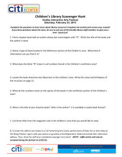childrens scavenger hunt.