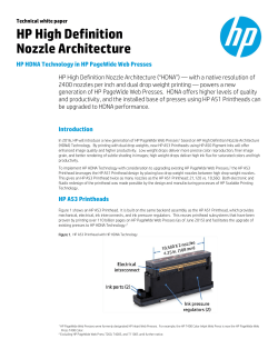HP High Definition Nozzle Architecture