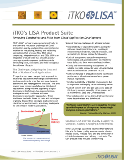 iTKO`s LISA Product Suite