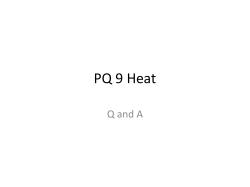 PQ 9 Heat - Year 11 Physics Heat