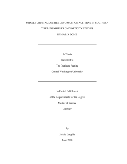 MIDDLE CRUSTAL DUCTILE DEFORMATION PATTERNS IN