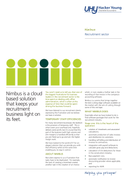 Nimbus is a cloud based solution that keeps your recruitment