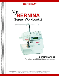 Serging Ahead - Sew Original