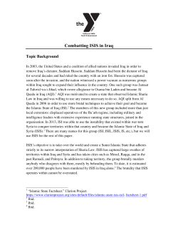 Combatting ISIS in Iraq