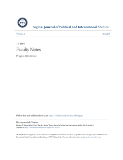 Faculty Notes - BYU ScholarsArchive