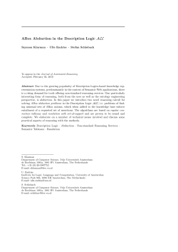 ABox Abduction in the Description Logic ALC