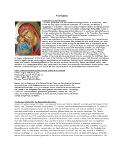 paraclesis - St. Barbara Greek Orthodox Church