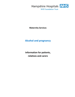 Alcohol and pregnancy - Hampshire Hospitals NHS Foundation Trust
