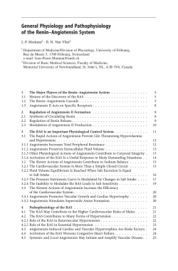 General Physiology and Pathophysiology of the Renin