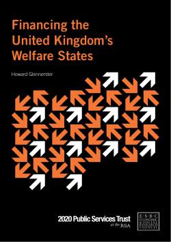 Financing the United Kingdom`s Welfare States