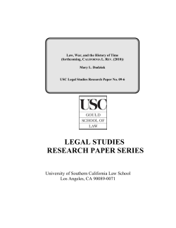 Law, War, and the History of Time