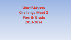 Directional prefixes