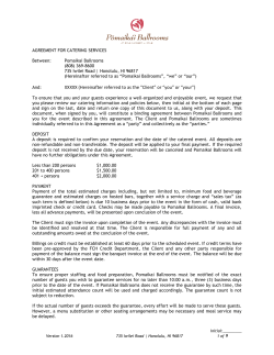 XXXXX (Hereinafter referred to as the “Client” or “you” or “your”)