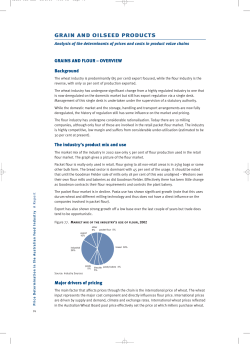 GRAIN AND OILSEED PRODUCTS