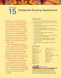 Chapter 15 - Antepartal Nursing Assessment