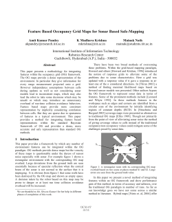 Feature Based Occupancy Grid Maps for Sonar Based Safe