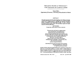 "holding hands at midnight": the paradox of caring labor