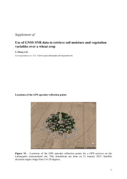 Supplement of Use of GNSS SNR data to retrieve soil moisture and
