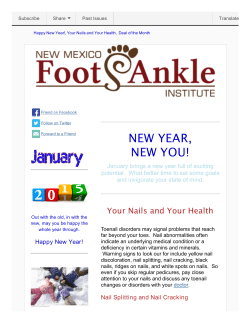 January 2015 - New Mexico Foot and Ankle Institute