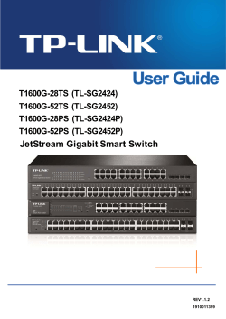 JetStream Gigabit Smart Switch - TP-Link