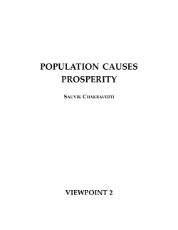 Population causes prosperity